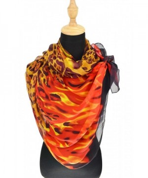 ELEGNA Mulberry Womens Printed Leopard in Fashion Scarves