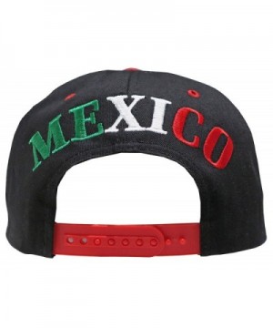 Mexico Embroidered Snapback Black Green