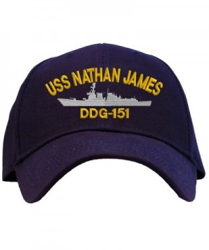 Spiffy Custom Gifts USS Nathan James DDG-151 Embroidered Baseball Cap - A Navy - CT12GAPC0TN