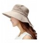 SIGGI Womens Summer Flap Cover Cap Cotton UPF 50+ Sun Shade Hat With Neck Cord - 1005_khaki - C012E6X5CEH