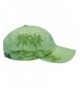 Adams Resort Palm Trees Athletic Twill Cap- One Size- Lime - C7117A9GHN9