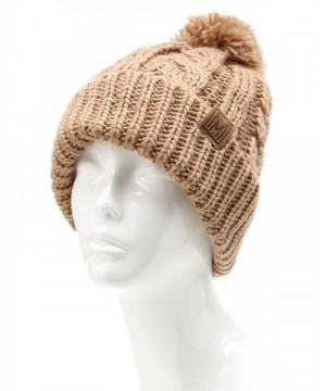 MIRMARU Winter Oversized Knitted Lining in Women's Skullies & Beanies