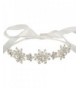 EVER FAITH Silver-Tone Austrian Crystal Wedding Snowflake Flower Hair Band Clear - CQ11TG4XCDZ