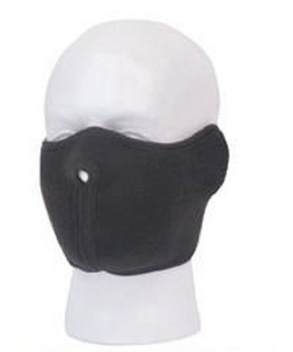 POLAR FLEECE HALF COVER FACE SKI MASK BLACK BALACLAVA - CI114GDTKMX