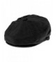 Jaxon Cotton 8/4 Newsboy Cap - Black - C41147WIBVT