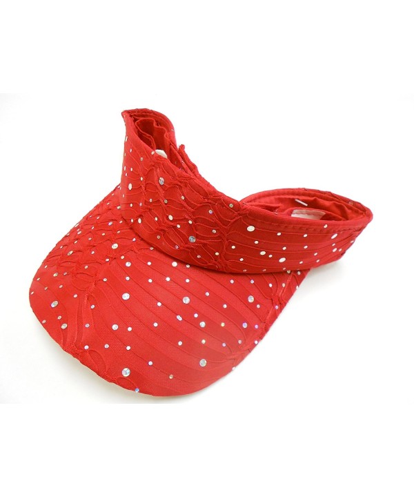 Red Glitter Visor - CB113RB8BLV