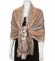 Sakkas Leopard Pashmina Scarf / Stole / Wrap / Shawl - Brown - CZ11FZRIHM3