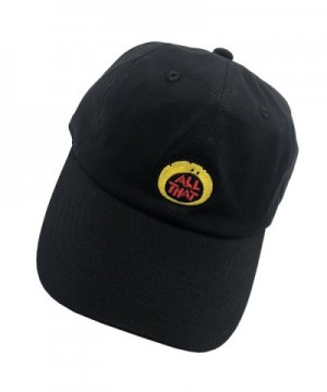 xiezhongxing XZ All That 90s Dad Hats Baseball Cap Embroidered Adjustable Snapback Unisex - Black - CB187K7SI8D