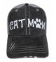 White Glitter Dog/Cat Mom Grey Trucker Baseball Cap Pet - Cat Mom - CE12KWG3YEH