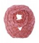 Winter Bubble Knit Infinity Circle Scarf - Pink - C911HRPSG6D