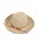 Yonger Womengilrs Floppy Summer Sun Straw Hats Hollow Pure Colour Hat with Big Bowknot() - Bule - CO182T345Q8