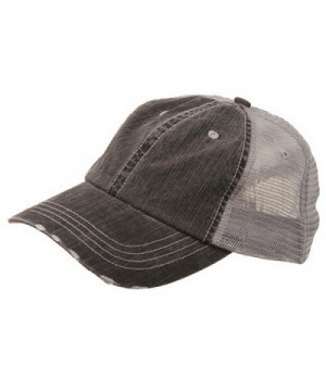 Low Profile Special Cotton Mesh Cap-Black W40S62B - Black - CY111QRKX23