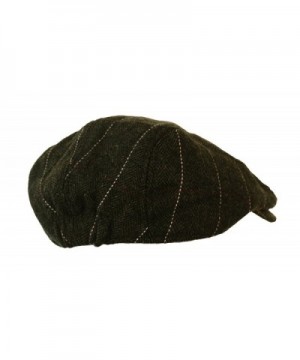 SALISA Newboy Caps Plaid Dark Brown