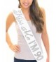 Kiss Me I'm 90! Women's 90th Birthday Rhinestone Sash by RhinestoneSash.com - White - CA11FZIMPMZ