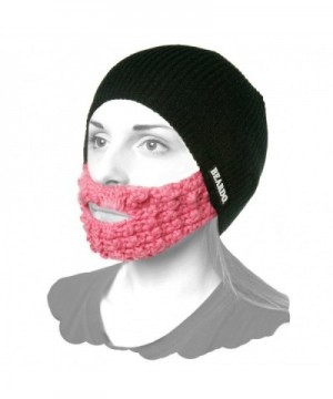 Beardo Attached Beard Hat - Black Pink - CE11HKTXRFV