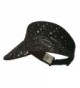 Lace Glitter Sun Visor - Black W40S33D - CQ11E8TVTUB