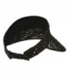 Lace Glitter Sun Visor Black