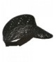 Lace Glitter Sun Visor Black in Women's Visors