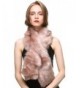 Vogueearth Faux Fur Women Winter Warmer Long Scarf Fashion Wrap Accessory - Pink - C31879UKT64