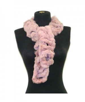 Bridal Wedding Dinner Party Angora Rabbit Fur Neck Scarf Wrap--Dusty Pink - C2117O3JG3F