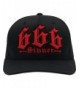 Red Devil Clothing 666 Sinner Fitted Hat Black/Red - CZ188MIC03M