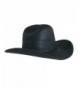 CTM Men's Wool Felt Wide Brim Cattleman Cowboy Western Hat - Black - CQ11RRV6OU7