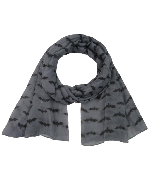 Women Scarf Winter Shawl Bat Print Fashion Scarf Soft Wrap Stole Pashmina Scarves - C - C91885I8D69