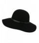 Sedancasesa Wide Brimmed 100% Wool Felt Floppy Hat Vintage Women Warm Triby Hats - Black - CW185GW35K8