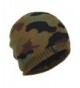 Janey&Rubbins Men's Soft Knitted Camouflage Beanie Hat Skull Ski Cap - Green - CA126IT399H