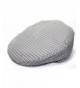 Mens Plaid Golfing Beret Summer Flat Ivy Driving Cabbie Cap Hat Ivy Newsboy - Grey Window Check - CT11UCVXCJF