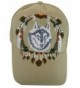 Native Pride Wolf Men's Adjustable Baseball Cap - S3-khaki - C31878ZMCZ9