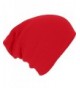 Perman Men Women Warm Winter Knit Ski Beanie Skull Slouchy Cap Hat - Light Red - C412NYN29L1