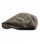 Men's Classic Herringbone Tweed Wool Blend Newsboy Ivy Hat (L/XL- Brown) - CU12O77D32G