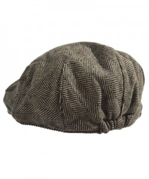 Classic Herringbone Tweed Blend Newsboy in Men's Newsboy Caps