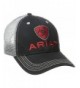 Ariat Men's Black Red Gray Mesh Hat - Black - CY11QDVQ4GL