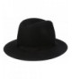 Country Gentleman Men's Wilton Wool Fedora Hat - Black - CO114ZCERTB