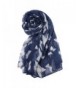 Lookatool Women Lady Butterfly Scarf Scarves Sun Protection Gauze Kerchief - Navy - C4127NKSMBP