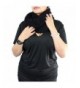 Silky Black Infinity Scarf Women