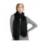 Luxurious Men and Women's 100 % Cashmere cosy and stylish scarfs 63"x12" - Black - CK187I0C3I7