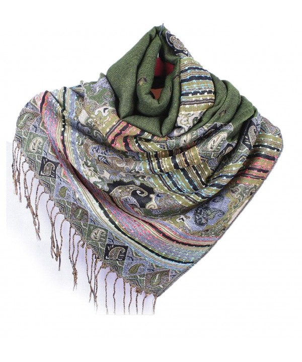 Nanxson(TM) Women Unisex Soft Long Infinity Scarf Shawl Wrap WJ0030 - Green - CM12N82QF4I