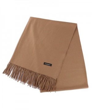 Fani Large Fashionable Cashmere Scarf Soft Silky Warm Wool Shawl Winter Wrap for Women Ladies Gift - Camel - C91803YXH9C