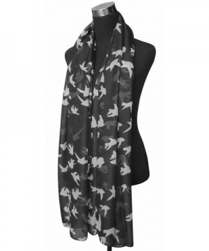 Lina Lily Print Womens Lightweight in Fashion Scarves