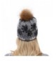 Vemolla Knitted Raccoon Christmas Patterns in Women's Skullies & Beanies