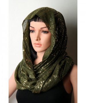 corciova Bronzing Infinity Scarves Kerchief in Fashion Scarves