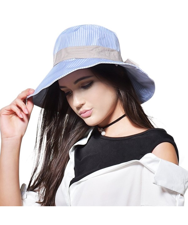 Womens Summer Beach Sun Hats - B-light Blue - CU17AARK5U0