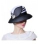 Koola's Women's Sunhats Lady Chiffon Church Summer Hats Vacation Beach Kentucky Hats Derby Hats - black - CP12O66IF48