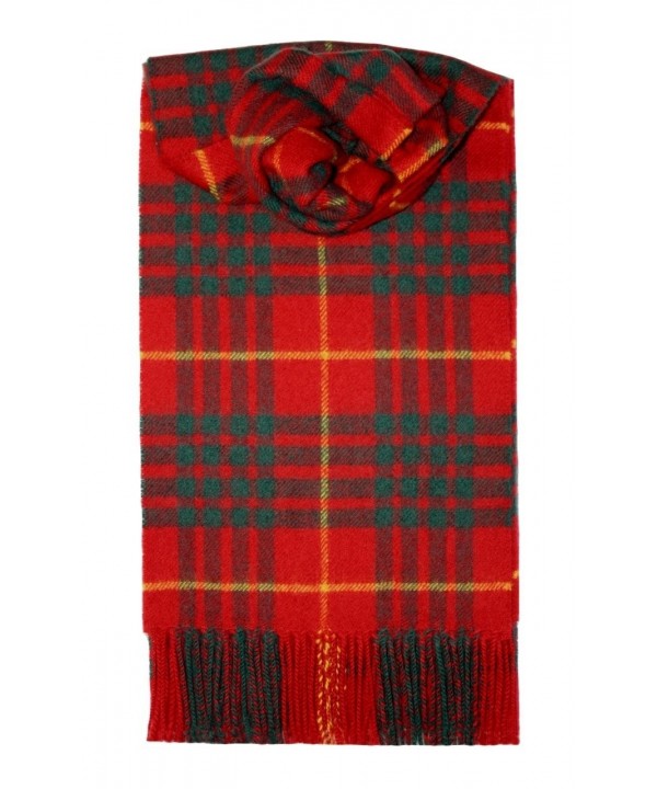 Lochcarron Cameron Clan Tartan Lambswool Scarf - C7115X2R0WX