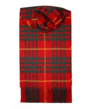 Lochcarron Cameron Clan Tartan Lambswool Scarf - C7115X2R0WX