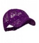 Lace Sequin Glitter Cap Purple