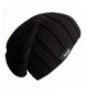 Frost Hats Fall Winter Mens Slouchy Hat Beanie Frost Hats - Black - CC11BH7MJNN